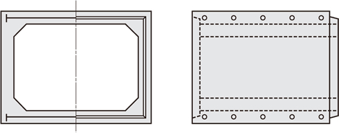 PCボックスカルバートの鋼材配置図